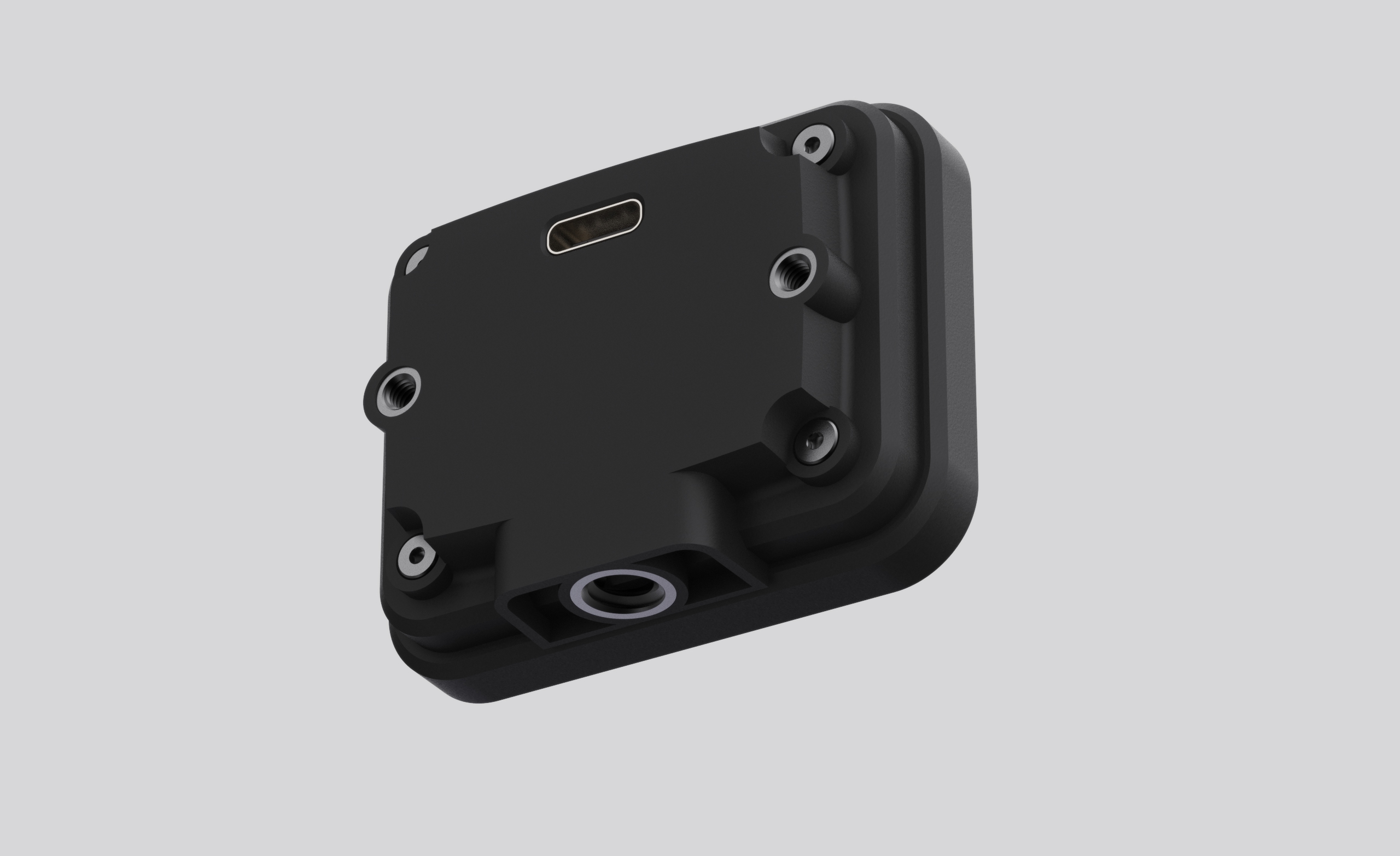 Mono camera, angled rear view with USB-C port and mounting points